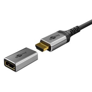 GOOBAY αντάπτορας HDMI 72008, Ethernet, 8K/60Hz, 4K/120Hz, 48 Gbps, γκρι | Καλώδια - Αντάπτορες | elabstore.gr