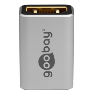GOOBAY αντάπτορας HDMI 72008, Ethernet, 8K/60Hz, 4K/120Hz, 48 Gbps, γκρι | Καλώδια - Αντάπτορες | elabstore.gr