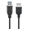 GOOBAY καλώδιο προέκτασης USB 74149, 5Gbps, USB 3.0, 15W, 2m, μαύρο | Καλώδια - Αντάπτορες | elabstore.gr