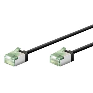 GOOBAY καλώδιο δικτύου 74356, CAT 8.1 U/FTP, slim, copper, 40Gbps, 5m, μαύρο | Καλώδια - Αντάπτορες | elabstore.gr
