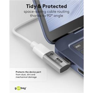 GOOBAY αντάπτορας USB-C 74441, γωνιακός 90°, USB4, 240W, 40Gbps, 8K, γκρι | eLabstore.gr GOOBAY αντάπτορας USB-C 74441, γωνιακός 90°, USB4, 240W, 40Gbps, 8K, γκρι | Καλώδια - Αντάπτορες | elabstore.gr