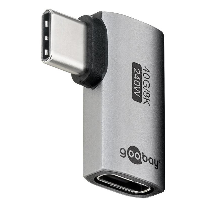 GOOBAY αντάπτορας USB-C 74441, γωνιακός 90°, USB4, 240W, 40Gbps, 8K, γκρι | eLabstore.gr GOOBAY αντάπτορας USB-C 74441, γωνιακός 90°, USB4, 240W, 40Gbps, 8K, γκρι | Καλώδια - Αντάπτορες | elabstore.gr