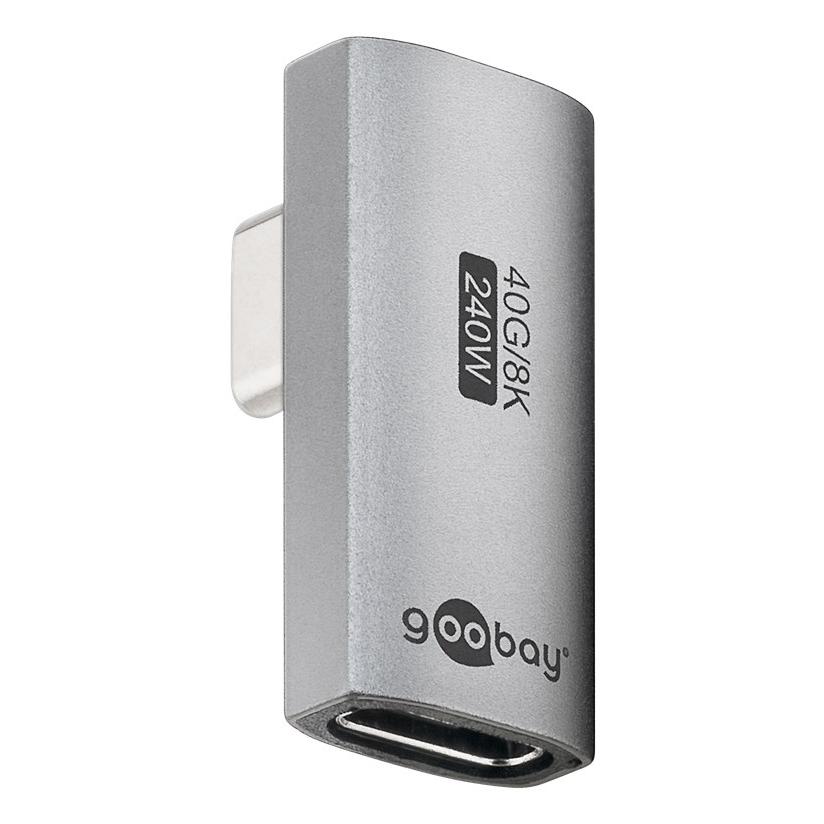 GOOBAY αντάπτορας USB-C 74443, γωνιακός 90°, USB4, 240W, 40Gbps, 8K, γκρι | eLabstore.gr GOOBAY αντάπτορας USB-C 74443, γωνιακός 90°, USB4, 240W, 40Gbps, 8K, γκρι | Καλώδια - Αντάπτορες | elabstore.gr