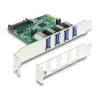 DELOCK κάρτα επέκτασης PCI Express x1 σε 4x USB 89360, 5 Gbps | eLabstore.gr DELOCK κάρτα επέκτασης PCI Express x1 σε 4x USB 89360, 5 Gbps | PC & Αναβάθμιση | elabstore.gr