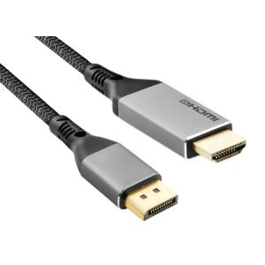 POWERTECH καλώδιο DisplayPort σε HDMI CAB-DP069, 4K/30Hz, 1.5m, μαύρο | Καλώδια - Αντάπτορες | elabstore.gr