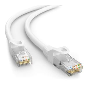 POWERTECH καλώδιο δικτύου CAB-N383, Cat 6 U/UTP, CCA, 250Hz, 7.5m, λευκό | Καλώδια - Αντάπτορες | elabstore.gr