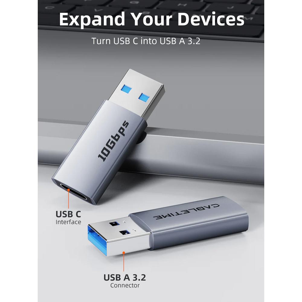 CABLETIME αντάπτορας USB-C σε USB CT-AMCF10-AG, 10Gbps, 15W, γκρι | eLabstore.gr CABLETIME αντάπτορας USB-C σε USB CT-AMCF10-AG, 10Gbps, 15W, γκρι | Καλώδια - Αντάπτορες | elabstore.gr