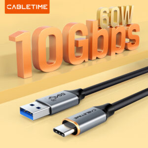 CABLETIME καλώδιο USB-C σε USB CT-AMCMG2, 60W, 10Gbps, 1m, μαύρο | eLabstore.gr CABLETIME καλώδιο USB-C σε USB CT-AMCMG2, 60W, 10Gbps, 1m, μαύρο | Καλώδια - Αντάπτορες | elabstore.gr