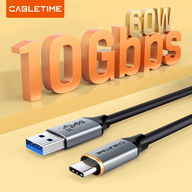 CABLETIME καλώδιο USB-C σε USB CT-AMCMG2, 60W, 10Gbps, 1m, μαύρο | eLabstore.gr CABLETIME καλώδιο USB-C σε USB CT-AMCMG2, 60W, 10Gbps, 1m, μαύρο | Καλώδια - Αντάπτορες | elabstore.gr