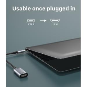 CABLETIME αντάπτορας USB-C σε HDMI CT-CMHF4K30-AG, 4K/30Hz, γκρι | Καλώδια - Αντάπτορες | elabstore.gr