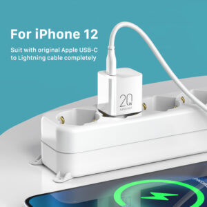 CABLETIME φορτιστής τοίχου CT-PD201-UW, USB-C, 20W PD, λευκός | Αξεσουάρ κινητών | elabstore.gr