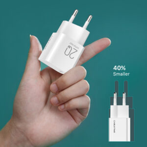CABLETIME φορτιστής τοίχου CT-PD201-UW, USB-C, 20W PD, λευκός | Αξεσουάρ κινητών | elabstore.gr
