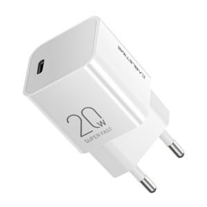 CABLETIME φορτιστής τοίχου CT-PD201-UW, USB-C, 20W PD, λευκός | Αξεσουάρ κινητών | elabstore.gr