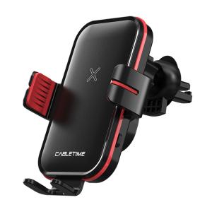 CABLETIME ασύρματος φορτιστής & βάση αυτοκινήτου CT-PH01-PB, 15W, μαύρο | Αξεσουάρ κινητών | elabstore.gr