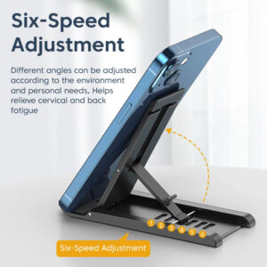 CABLETIME βάση smartphone CT-PH03, foldable, λευκή | Αξεσουάρ κινητών | elabstore.gr