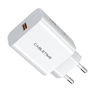 CABLETIME φορτιστής τοίχου CT-QC181-UW2, USB, 18W QC 3.0, λευκός | Αξεσουάρ κινητών | elabstore.gr