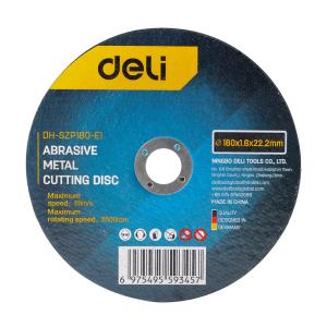 DELI δίσκος κοπής μετάλλου DH-SZP180-E1, 180mm, 8500rpm | Εργαλεία | elabstore.gr