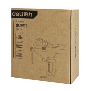 DELI επιτραπέζιος σφιγκτήρας DL110050 με μέγιστο άνοιγμα 60mm, μαύρος | Εργαλεία | elabstore.gr