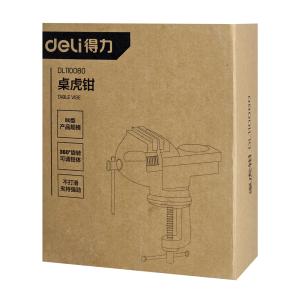 DELI επιτραπέζιος σφιγκτήρας DL110080 με μέγιστο άνοιγμα 70mm, μαύρος | Εργαλεία | elabstore.gr