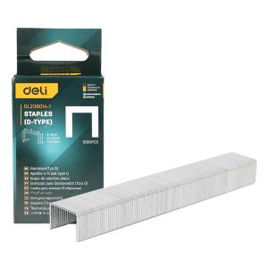 DELI συνδετήρες σχήματος Π DL238014-1 για καρφωτικό, 0.7x8x11.3mm, 1000τμχ | Εργαλεία | elabstore.gr