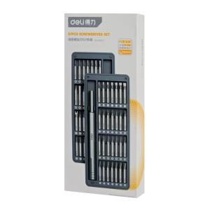 DELI σετ κατσαβίδι ακριβείας DL241057 με 56 μύτες, με θήκη, 57τμχ | Εργαλεία | elabstore.gr