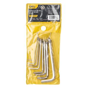 DELI σετ κλειδιά Allen DL3080 σε σχήμα L, με κρίκο κλειδιών, 8τμχ | Εργαλεία | elabstore.gr