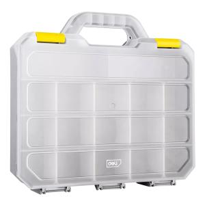 DELI ταμπακιέρα DL432003, 17 θέσεων, 31.5x28x6cm, πλαστική, γκρι | Εργαλεία | elabstore.gr