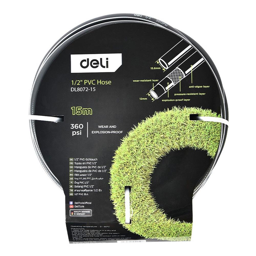 DELI λάστιχο ποτίσματος DL8072-15, 360psi, 1/2", 15m | eLabstore.gr DELI λάστιχο ποτίσματος DL8072-15, 360psi, 1/2", 15m | Οικιακός εξοπλισμός | elabstore.gr