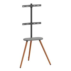 BRATECK βάση δαπέδου FS28-44F-04 για τηλεόραση 43-65" έως 35kg, με ράφι | Εικόνα & Ήχος | elabstore.gr