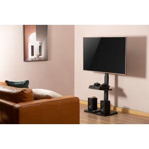 BRATECK βάση δαπέδου FS32-46 για τηλεόραση 37-75" έως 40kg, με ράφι | Εικόνα & Ήχος | elabstore.gr