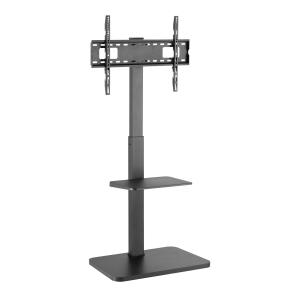 BRATECK βάση δαπέδου FS32-46 για τηλεόραση 37-75" έως 40kg, με ράφι | Εικόνα & Ήχος | elabstore.gr