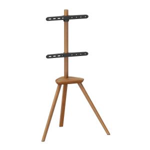 BRATECK βάση δαπέδου FS35-44F-02 για τηλεόραση 45-65" έως 40kg, με ράφι | Εικόνα & Ήχος | elabstore.gr