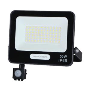 OPTONICA LED προβολέας 15857 με αισθητήρα κίνησης, 50W, 6000K, IP65 | Φωτισμός | elabstore.gr