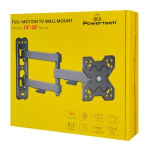 POWERTECH επιτοίχια βάση PT-1279 για τηλεόραση 13-32", full motion, 20kg | Εικόνα & Ήχος | elabstore.gr