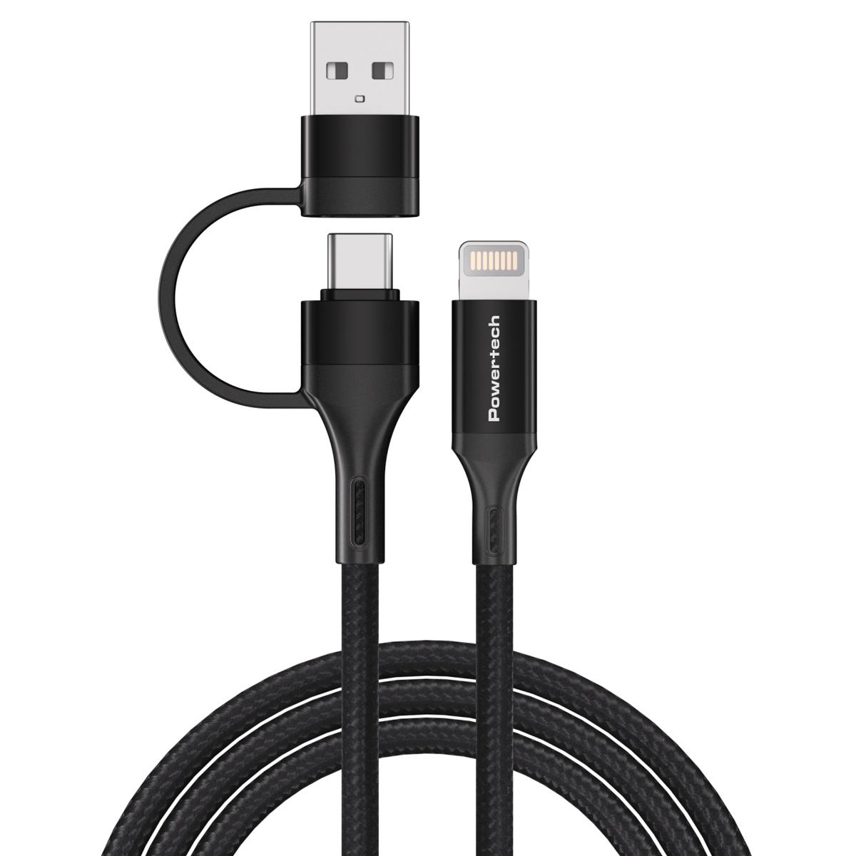 POWERTECH καλώδιο USB & USB-C σε Lightning PTR-0159, PD 27W, copper, 1.5m, μαύρο | eLabstore.gr POWERTECH καλώδιο USB & USB-C σε Lightning PTR-0159, PD 27W, copper, 1.5m, μαύρο | Καλώδια - Αντάπτορες | elabstore.gr