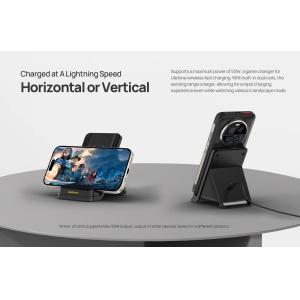 ULEFONE ασύρματος φορτιστής & βάση smartphone WCS01, 50W, μαύρος | Αξεσουάρ κινητών | elabstore.gr