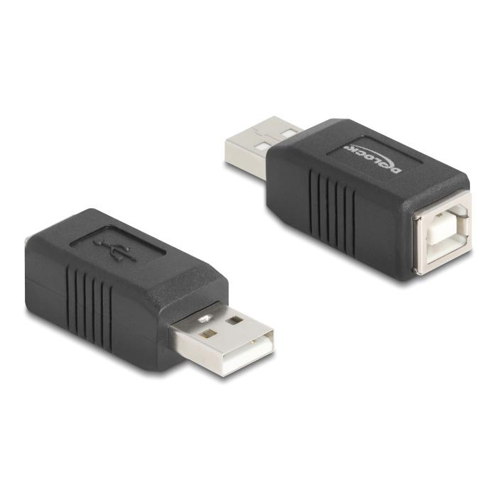 DELOCK αντάπτορας USB σε USB Type B 67202, 480Mbps, μαύρος | eLabstore.gr DELOCK αντάπτορας USB σε USB Type B 67202, 480Mbps, μαύρος | Καλώδια - Αντάπτορες | elabstore.gr