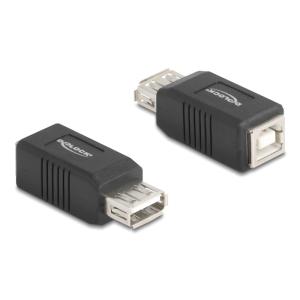 DELOCK αντάπτορας USB σε USB Type B 67203, 480Mbps, μαύρος | Καλώδια - Αντάπτορες | elabstore.gr
