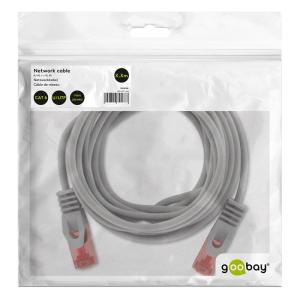 GOOBAY καλώδιο δικτύου 72577, CAT 6 U/UTP, CCA, 250MHz, 5m, γκρι | Καλώδια - Αντάπτορες | elabstore.gr