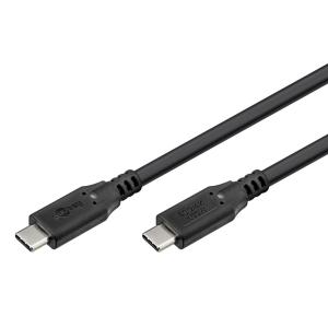 GOOBAY καλώδιο USB-C 74197, USB4, 100W, 20Gbps, 4K/60Hz, 2m, μαύρο | Καλώδια - Αντάπτορες | elabstore.gr