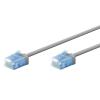 GOOBAY καλώδιο δικτύου 74219, CAT 6A U/UTP, slim, copper, 500MHz, 0.15m, γκρι | Καλώδια - Αντάπτορες | elabstore.gr