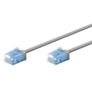 GOOBAY καλώδιο δικτύου 74221, CAT 6A U/UTP, slim, copper, 500MHz, 0.5m, γκρι | Καλώδια - Αντάπτορες | elabstore.gr