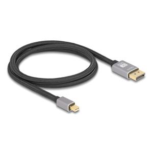 DELOCK καλώδιο mini DisplayPort σε DisplayPort 81091, 8K/60Hz, 32.4 Gbps, 1m, μαύρο | Καλώδια - Αντάπτορες | elabstore.gr