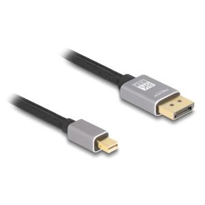 DELOCK καλώδιο mini DisplayPort σε DisplayPort 81091, 8K/60Hz, 32.4 Gbps, 1m, μαύρο | Καλώδια - Αντάπτορες | elabstore.gr