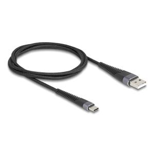 DELOCK καλώδιο USB σε USB-C 81121, 60W, 480Mbps, 1m, μαύρο | Καλώδια - Αντάπτορες | elabstore.gr