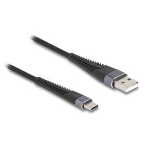 DELOCK καλώδιο USB σε USB-C 81121, 60W, 480Mbps, 1m, μαύρο | Καλώδια - Αντάπτορες | elabstore.gr