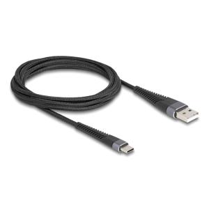 DELOCK καλώδιο USB σε USB-C 81122, 60W, 480Mbps, 2m, μαύρο | Καλώδια - Αντάπτορες | elabstore.gr