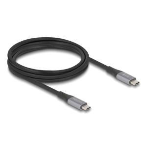 DELOCK καλώδιο USB-C 81192, 240W, 40 Gbps, 8K, 2m, E-Marker, μαύρο | Καλώδια - Αντάπτορες | elabstore.gr