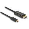DELOCK καλώδιο USB-C σε DisplayPort 85257, DP Alt Mode, 4K/60Hz, 3m, μαύρο | eLabstore.gr DELOCK καλώδιο USB-C σε DisplayPort 85257, DP Alt Mode, 4K/60Hz, 3m, μαύρο | Καλώδια - Αντάπτορες | elabstore.gr