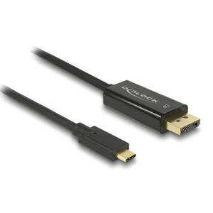 DELOCK καλώδιο USB-C σε DisplayPort 85257, DP Alt Mode, 4K/60Hz, 3m, μαύρο | Καλώδια - Αντάπτορες | elabstore.gr